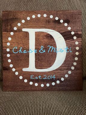Custom Made Family Name Signs Square
