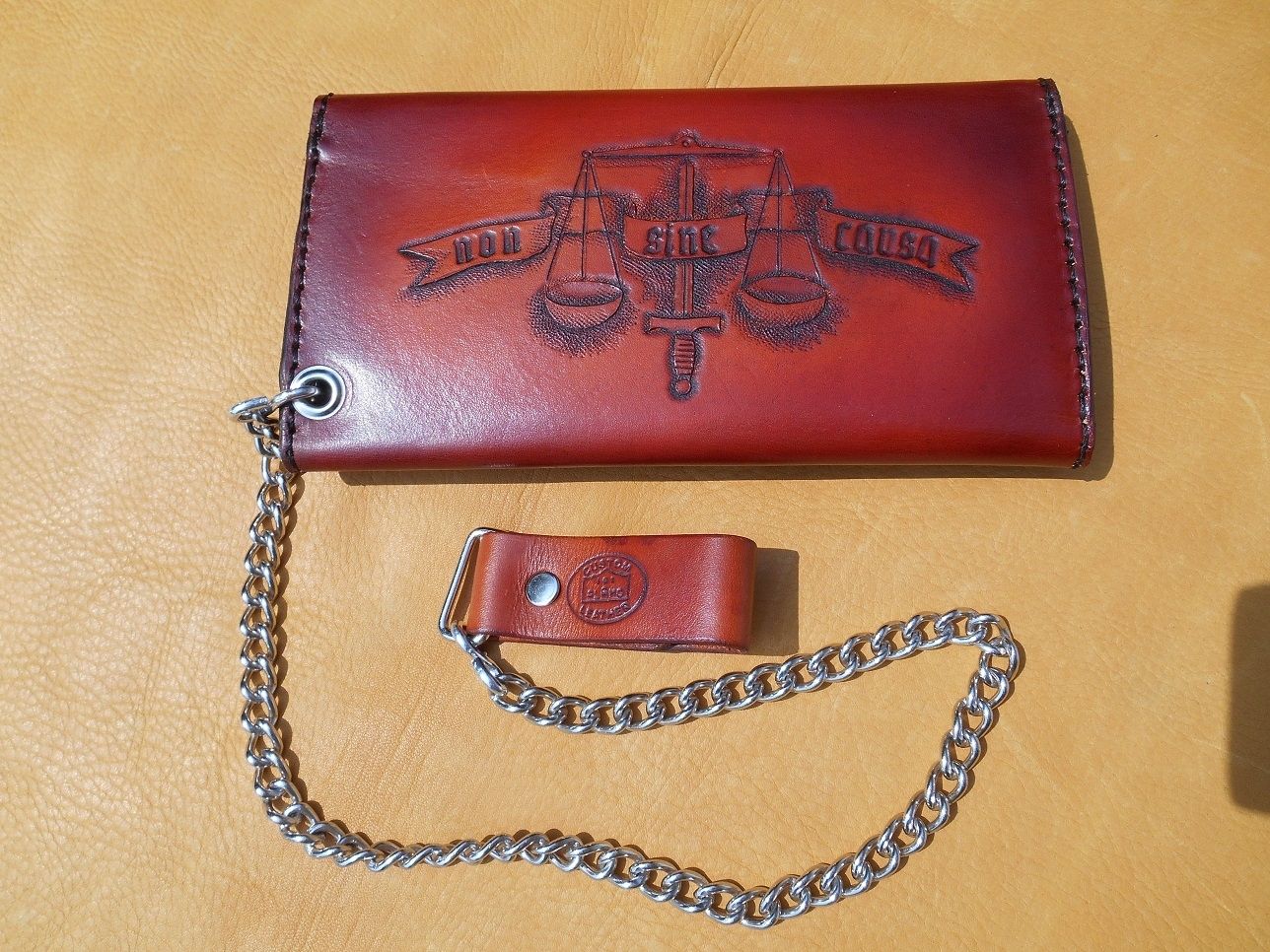 Hand Crafted Biker Chain Wallet by Alamo Custom Leather | 0