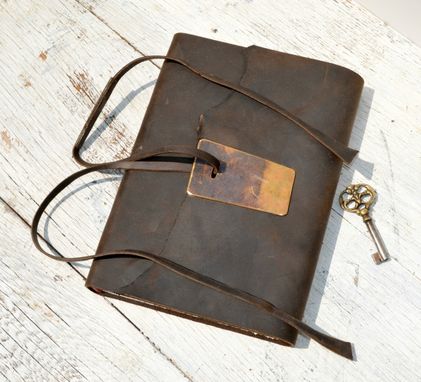 Custom Made Handmade Leather Bound Professional Notebook Journal