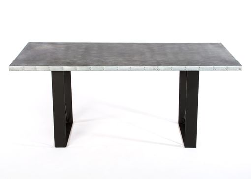 Custom Made Zinc Table Zinc Dining Table - The Soho Zinc Dining Table