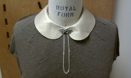 Custom Made Leather Peter Pan Collar