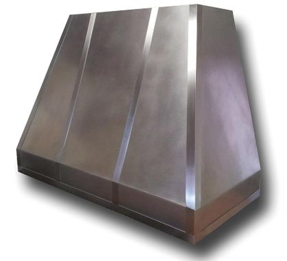 Custom Made #7 Non Directional Stainless Steel Range Hood Tapered