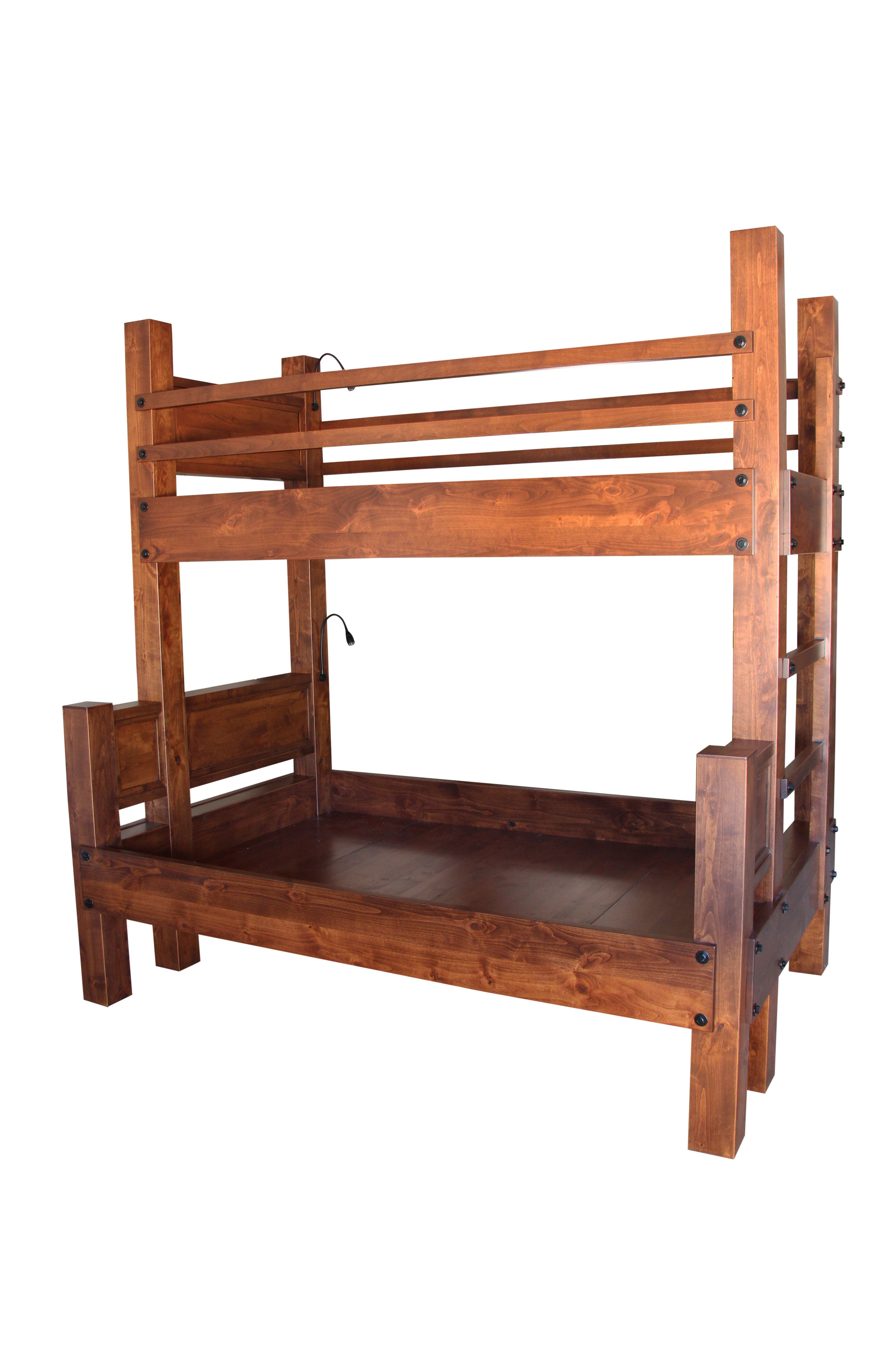 Buy Hand Crafted Twin Xl Over Full Xl Bunk Bed, made to order from Haak