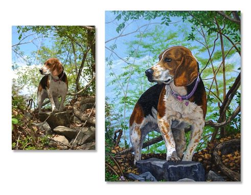 Custom Made Beagle Painting