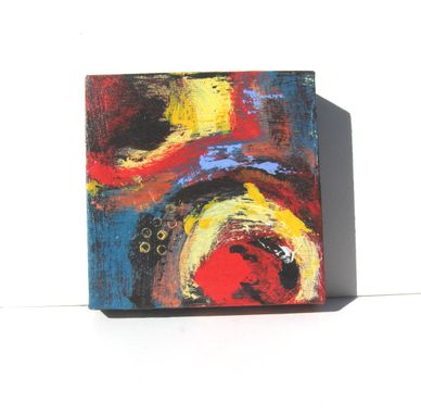 Custom Made Abstract Acrylic Painting Original Modern Contemporary Artwork "Round Up"