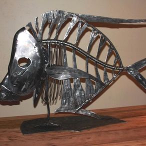 Hand Made Spike - Large Scale Outdoor Fish Sculpture In Copper by ...