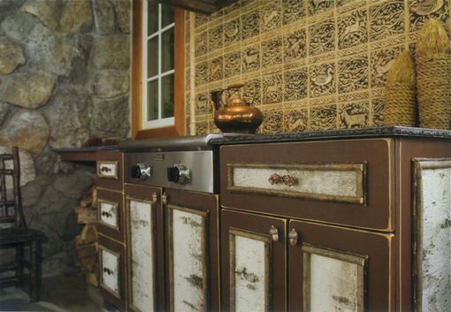 Custom Made Rustic Cabinet / Bbq Grill