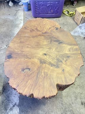 Custom Made Spalted Maple Burl Coffee Table