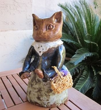Custom Made Sculpted Ceramic Cat