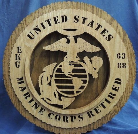 Hand Made 17 Inch U. S. Military Plaques by Pop's Shop Woodworking ...