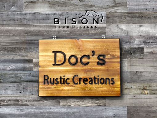 Custom Made 11x15in. Personalized Wood Name Sign. Outdoor Routed Wood Signs. Custom Ranch Signs.