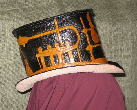 Custom Made Leather Alchemists Top Hat