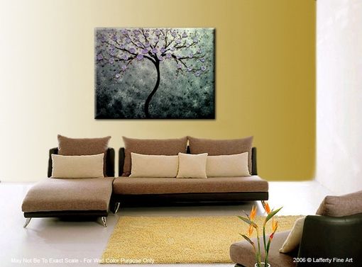 Custom Made Abstract Floral Tree Painting Contemporary Impasto Art Xlarge Original Gallery Wrap Canvas