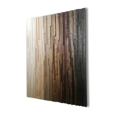 Custom Made Rustic Wood Wall Art, Gradient Ombre Art, Abstract Wall Art, Wall Art Wood