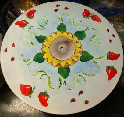 Custom Made Upcycled Hand Painted Vinyl Record