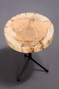 Custom Made Spalted Maple End Table