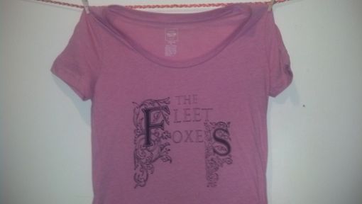 Custom Made The Fleet Foxes Medium Pink Shirt, Ready To Ship