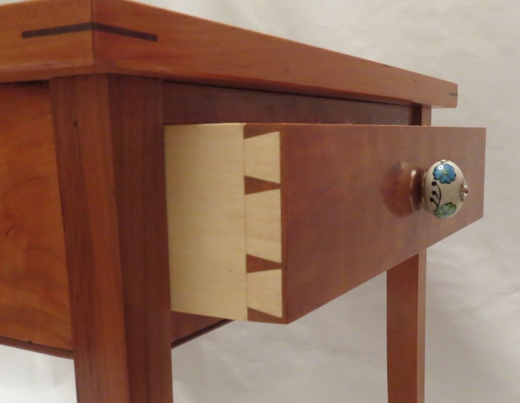 Handmade Cherry Side Table by Glued-Up Woodworking | CustomMade.com