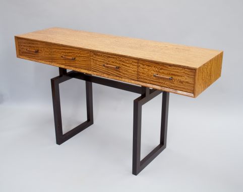 Custom Made Figured Satinwood Console