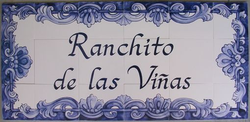 Custom Made Hand-Painted Address Tiles And Plaques