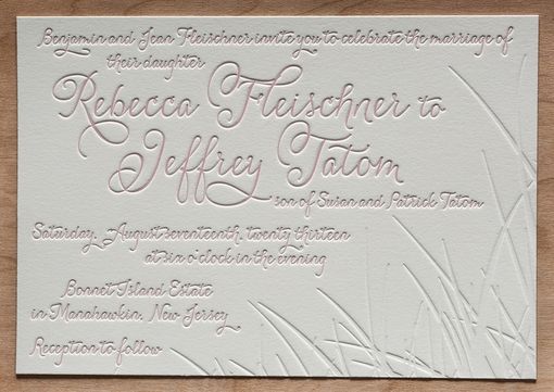 Custom Made Wedding Invitations - Destination Beach