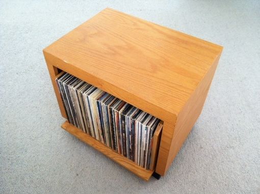 Custom Made Revolving Phonograph Album Cabinet