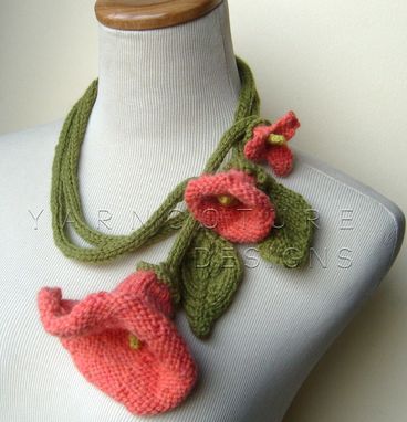 Custom Made Coral Dreams Knit Lariat