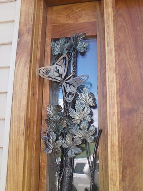 Custom Made Maple Arch Doorway, Fabricated Metal Sculpture