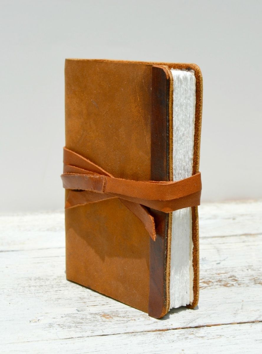Hand Made Leather Bound Handmade Journal Western Travel Diary