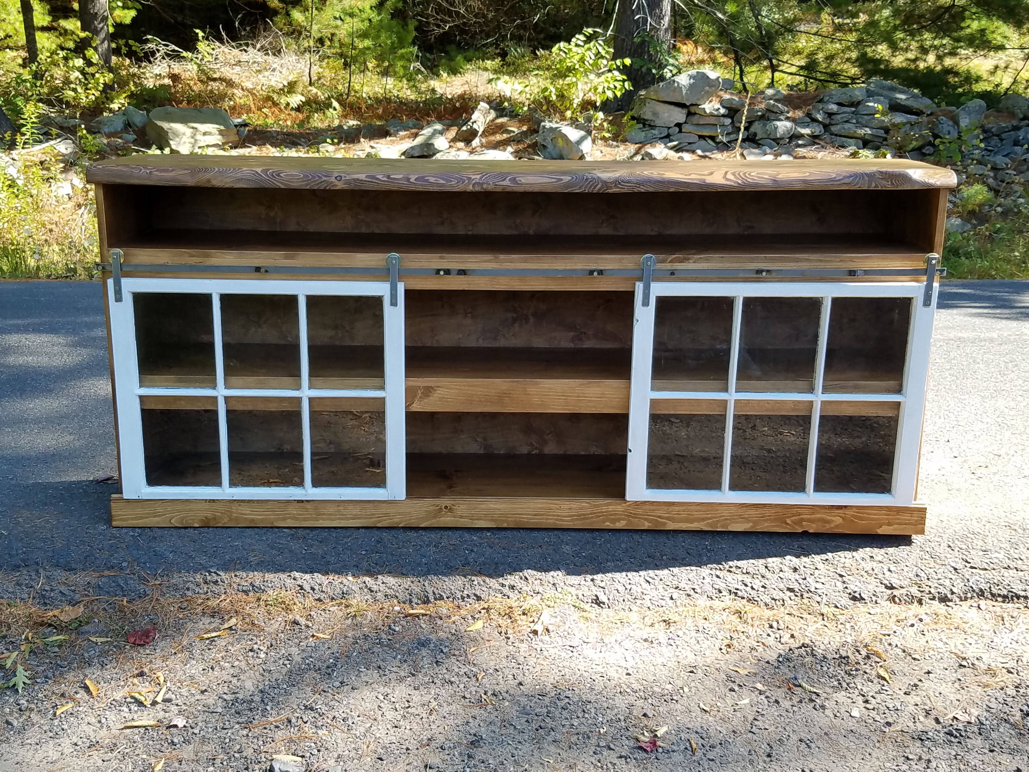 Hand Crafted Custom Made Sideboard With Reclaimed Top By Family Sawmill ...