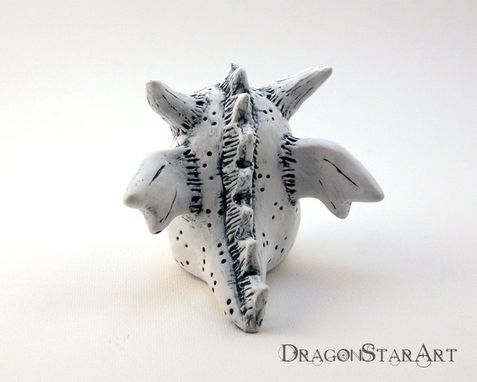 Custom Made White Dragon Figurine Clay Sculpture Galileo