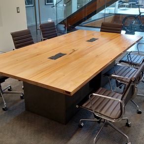 Handmade Industrial Reclaimed Barnwood Conference Table by Heirloom ...