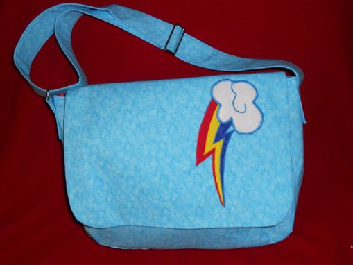 Custom Made Rainbow Dash Messenger Bag