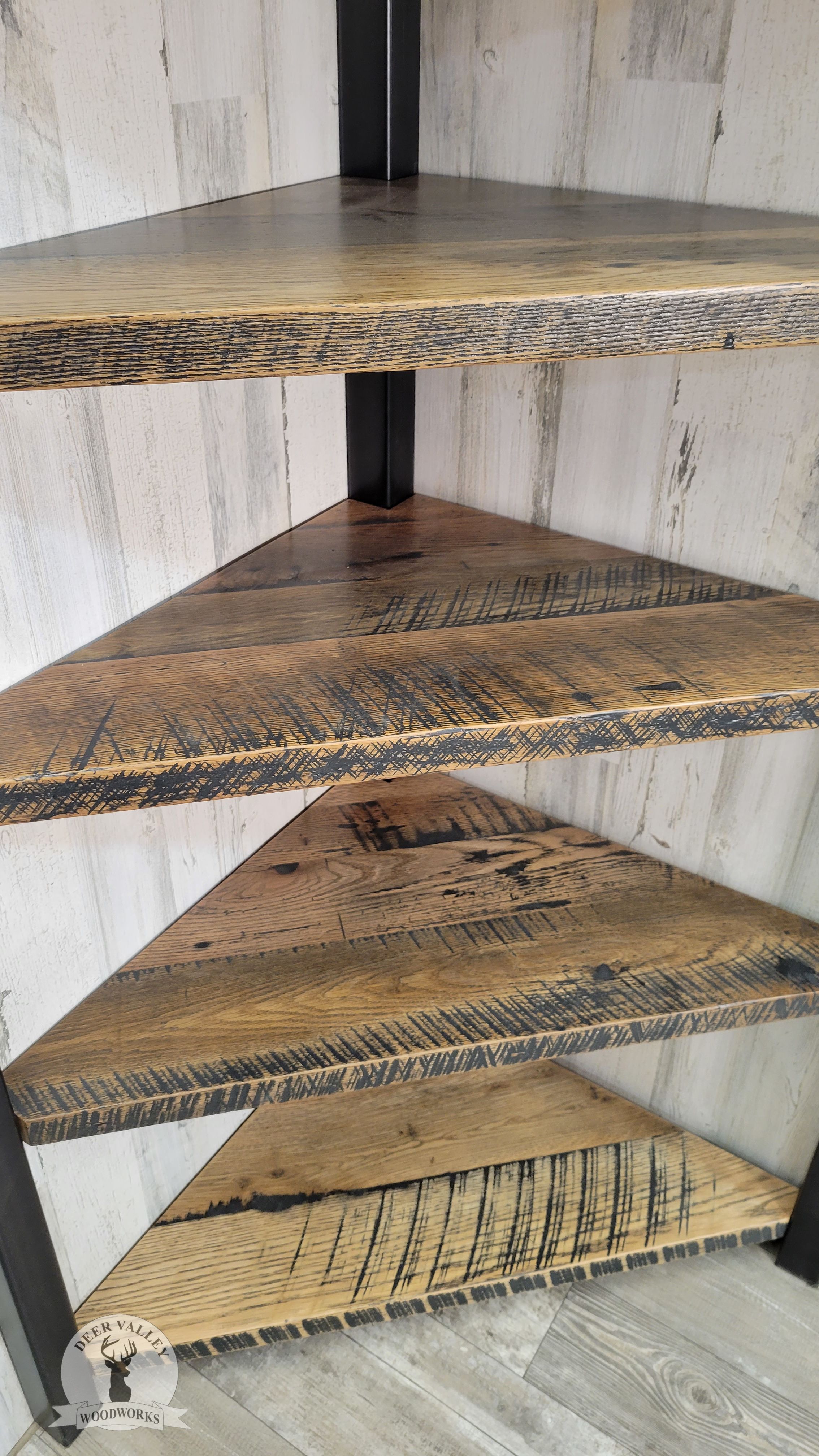 Buy Handmade Reclaimed Wood Corner Shelf, Rustic Corner Shelf, Barnwood