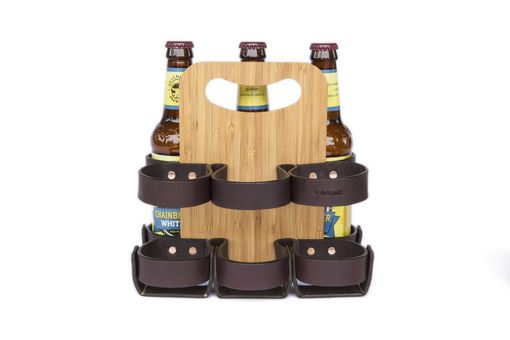 Custom Made Leather Beer Carriers