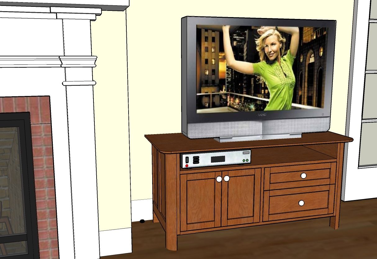 Hand Crafted Television Console by Woodworks