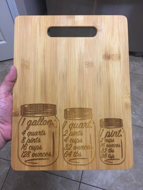 Custom Made Bamboo Cutting Board