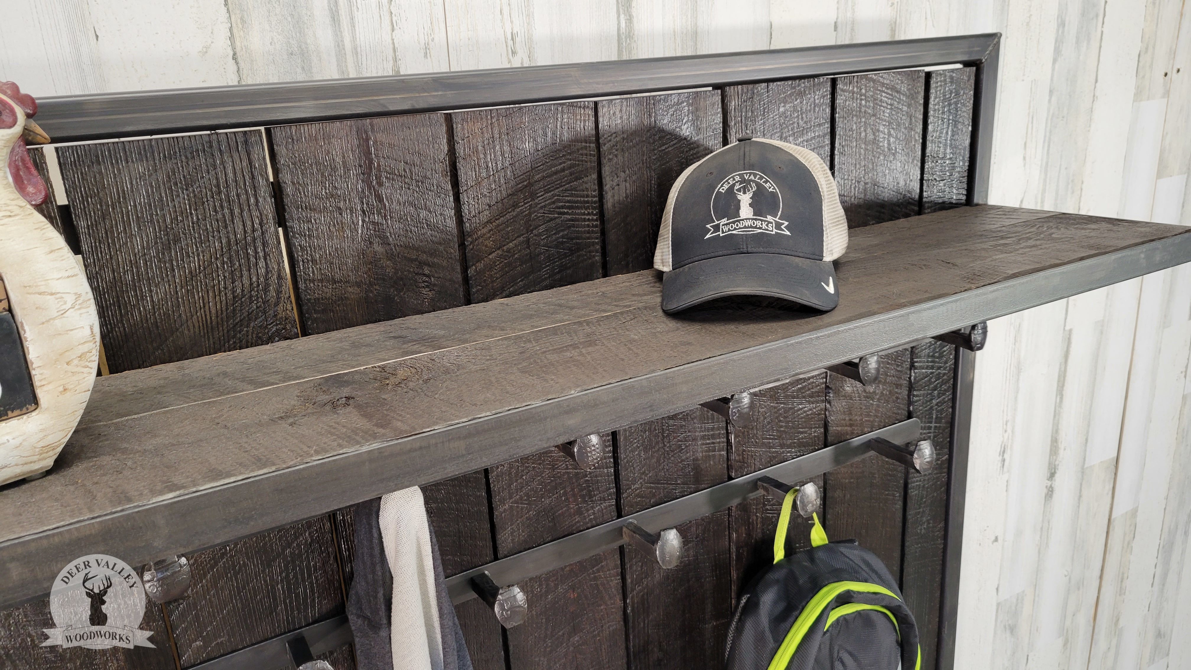 Buy Custom Made Reclaimed Barnwood Hall Tree, Reclaimed Wood Hall Tree