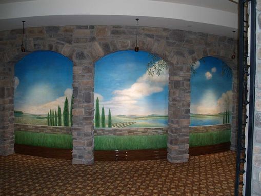 Custom Made Italian Golf Course Mural In Florida By Visionary Mural Co.