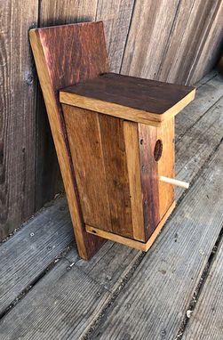 Custom Made Wine Barrel Birdhouse