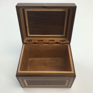 Custom Made Black Walnut And Bradford Pear Recipe Box