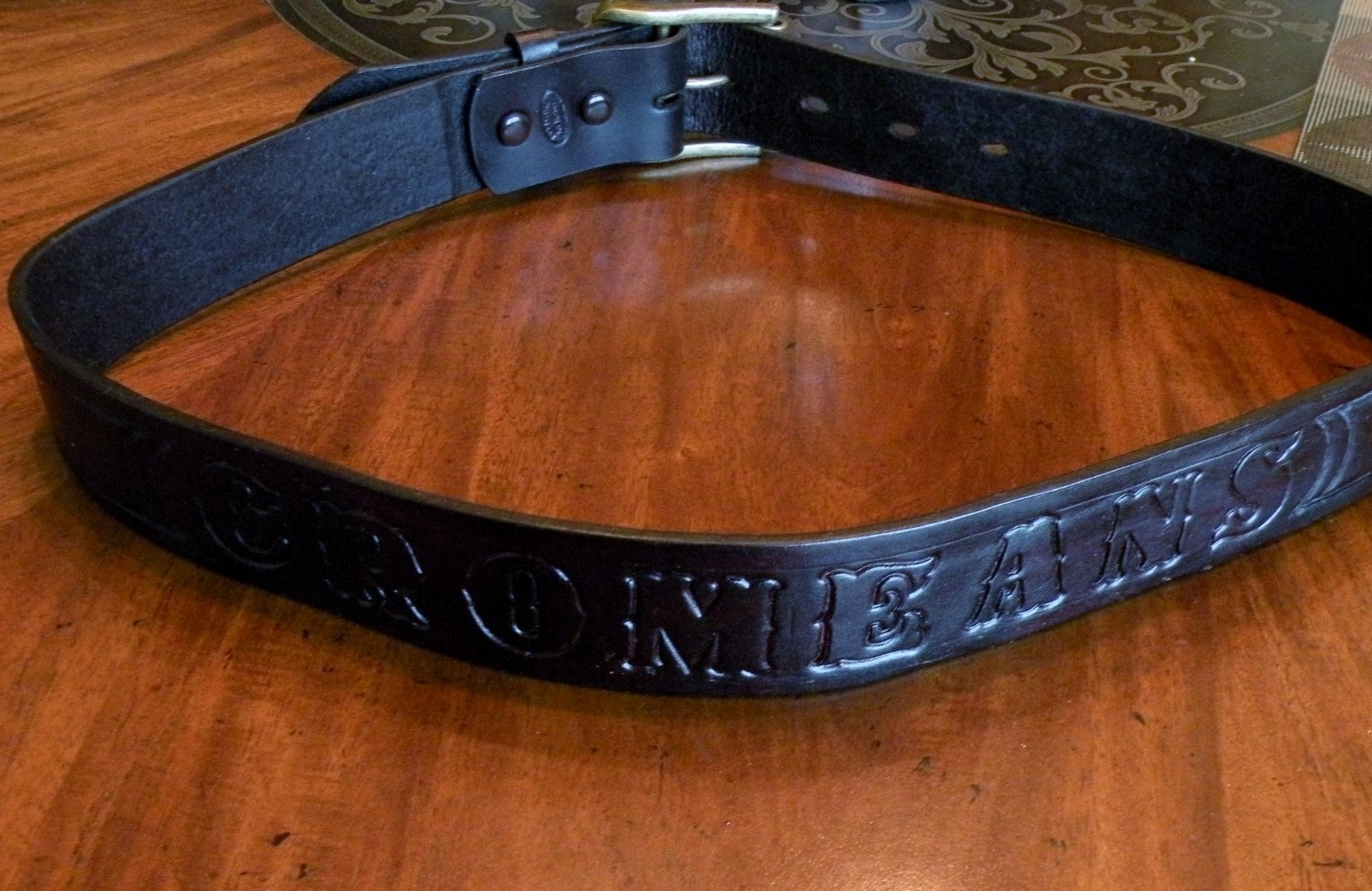 Handmade Leather Belt by Rics Leather