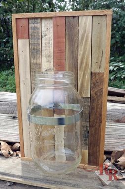 Custom Made Mason Jar Wall Sconce / Candle Holder