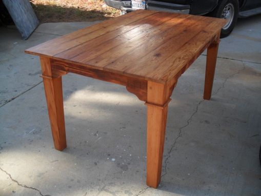 Custom Made Custom Dining Table Made From Reclaimed Wood Custom Made In The Usa