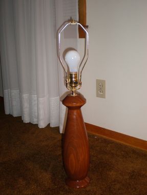 Custom Made Turned Contemporary Lamp