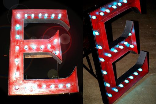 Custom Made Large Huge Movie Marquee Letter Bulb Channel Any Letter Light Up Vintage