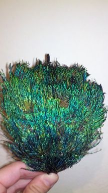 Custom Made Sale Turquoise & Blue Peacock Feather Hair Fascinator, Great Bridesmaid Gift, Ready To Ship