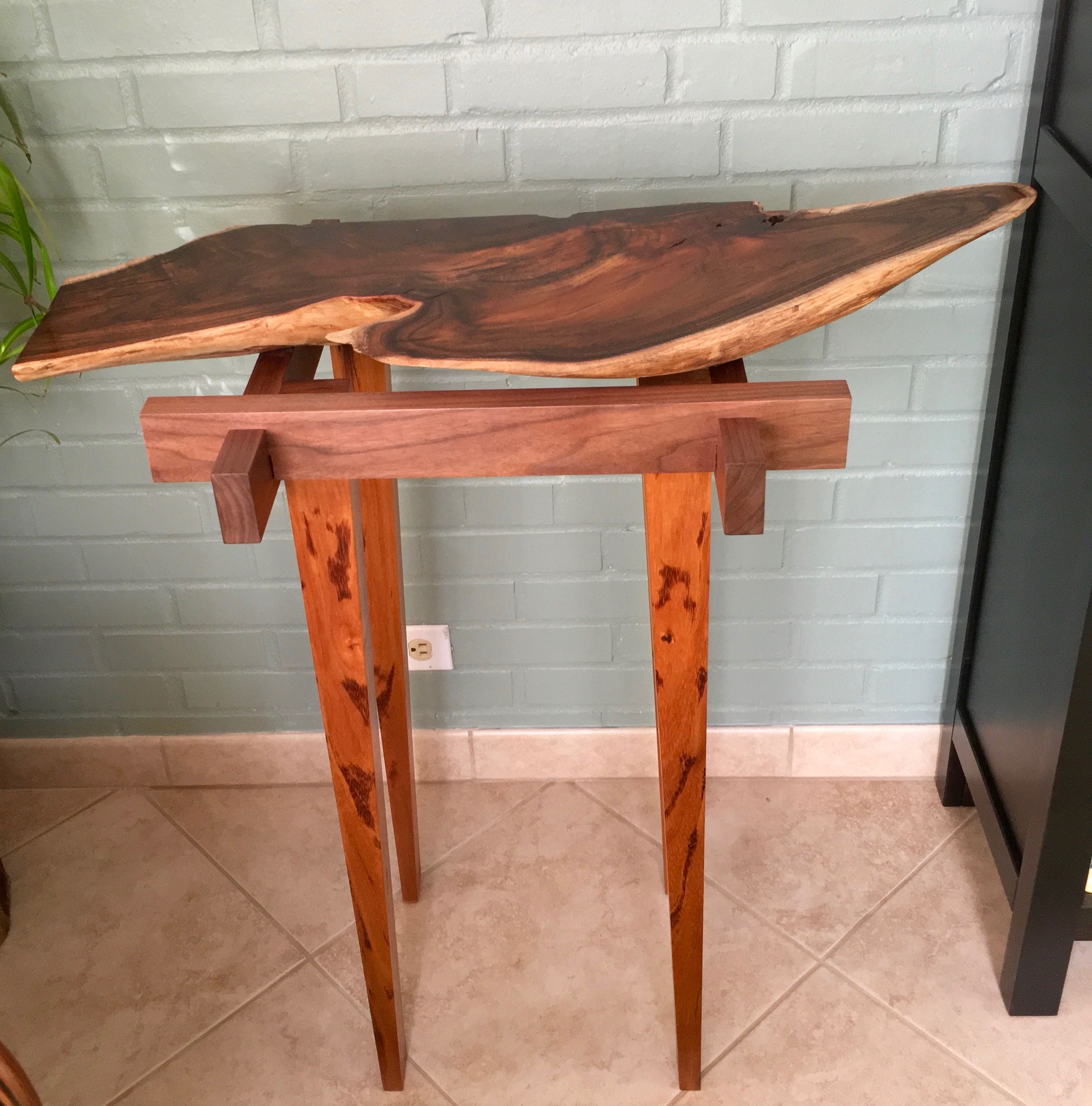 Hand Crafted Hawaiian Koa Live Edge Table by Puffball Designs LLC