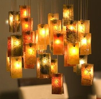 Custom Made Pendant Lighting - Autumn Leaves