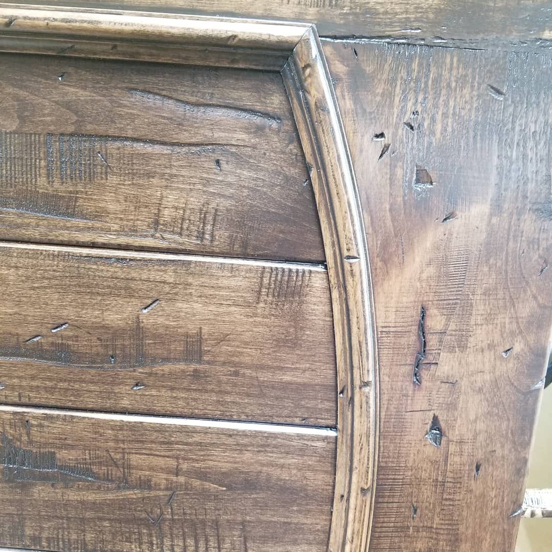 Custom Made Rustic Distressed Knotty Alder Doors by Kirk Kreations